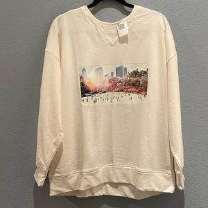 Terez | central park ice rink crewneck sweatshirt